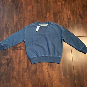 NWT GAP kids blue sweatshirt, size XS (4-5), new with tags
